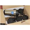 Image 1 : CASE OF 6 STAINLESS STEEL TRAVEL MUGS