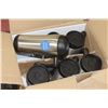 Image 1 : CASE OF 6 STAINLESS STEEL TRAVEL MUGS