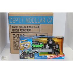CASE OF 6 HOTWHEELS MONSTER JAM TOY SETS