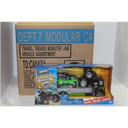 CASE OF 6 HOTWHEELS MONSTER JAM TOY SETS