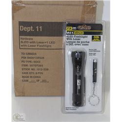 CASE OF 6 LED FLASHLIGHT SETS