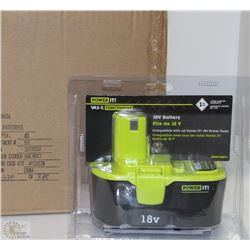 CASE OF 4PC POWER IT! 18V BATTERY