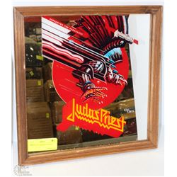 JUDAS PRIEST MIRROR FRAMED
