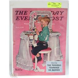 THE SATURDAY EVENING POST ORIGINAL COPY MARCH 21,