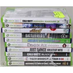 BUNDLE OF 10 XBOX 360 GAMES