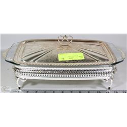 SILVER SERVING DISH