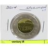 Image 1 : 2014 CANADA 2 DOLLAR SPECIMEN COIN