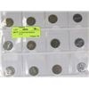 Image 1 : SHEET W/12 VINTAGE NICKELS FROM 1927 TO
