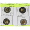 Image 1 : LOT OF 4 CANADIAN $2 DOLLAR COINS