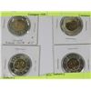 Image 1 : LOT OF 4 CANADIAN $2 DOLLAR COINS