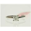 Image 1 : #1-14K WHITE GOLD DIAMOND SOLITAIRE RING SIZE 6