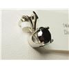 Image 2 : #7-14K WHITE GOLD BLACK DIAMOND PENDANT
