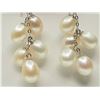 Image 2 : #8-10K WHITE GOLD FRESHWATER PEARL EARRINGS