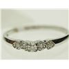 Image 2 : #12-10K WHITE GOLD DIAMOND RING SIZE 6.5