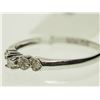 Image 3 : #12-10K WHITE GOLD DIAMOND RING SIZE 6.5