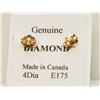 Image 2 : #19-10K YELLOW GOLD DIAMOND EARRINGS