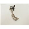 Image 2 : #24-14K WHITE GOLD DIAMOND CRESCENT MOON PENDANT