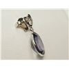Image 2 : #26-14K WHITE GOLD TANZANITE & DIAMOND PENDANT