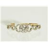 Image 1 : #30-14K YELLOW GOLD DIAMOND RING WITH 70 SINGLE CUT