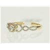 Image 2 : #30-14K YELLOW GOLD DIAMOND RING WITH 70 SINGLE CUT