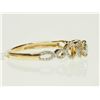 Image 3 : #30-14K YELLOW GOLD DIAMOND RING WITH 70 SINGLE CUT