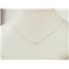 Image 2 : #34-10K YELLOW GOLD DIAMOND SOLITAIRE NECKLACE