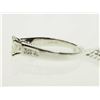 Image 4 : #38-14K WHITE GOLD PRINCESS CUT DIAMOND & 6