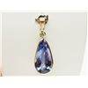 Image 1 : #42-14K YELLOW GOLD TANZANITE & DIAMOND PENDANT