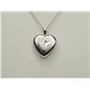 Image 1 : #43-STERLING SILVER HEART-SHAPED LOCKET