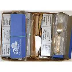 FLAT OF SPOONS, FORKS, AND OTHER SERVING UTENSILS