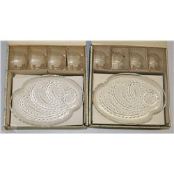 TWO CASES OF 4 QUICK ATTRACTIVE SERVICE SETS