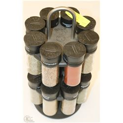 2 LEVEL SPICE RACK - HOLDS 16 SPICES AND INCL