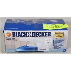 NEW BLACK AND DECKER TRAVEL IRON DUAL VOLTAGE