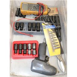 TOTE WITH SNAP ON SOCKETS, AIR IMPACT AND FLUKE