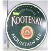 Image 1 : LARGE KOOTENAY MOUNTAIN ALE TIN SIGN