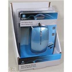 CASE OF 2 ONN SLIM OPTICAL WIRED MICE