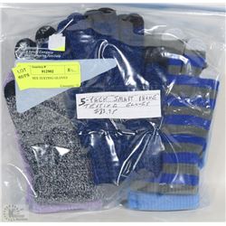 5PACK LADIES TEXTING GLOVES