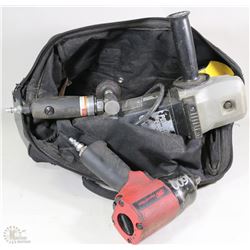 RIGID TOOL BAG WITH GRINDER AND AIR TOOLS