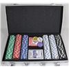 Image 1 : COMPLETE POKER SET IN SILVER CARRY CASE