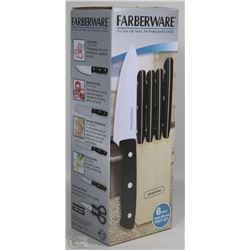 FARBERWARE 6PC. KNIFE BLOCK SET