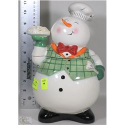 COLLECTIBLE SNOWMAN COOKIE JAR