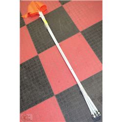 LOT OF 10 SAFETY FLAGS