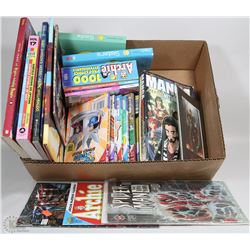 BOX FULL OF COMICS AND GRAPHIC NOVELS -