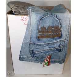 CASE OF NEW  20 PAIRS OF GIRLS JEANS (YOUTH)