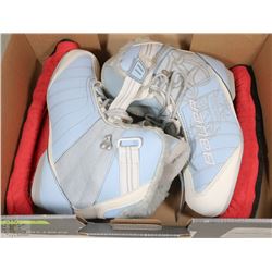 NEW "REC ICE REACT" BLUE BAUER SKATES