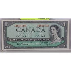 1954 CANADIAN $1.00 BILL