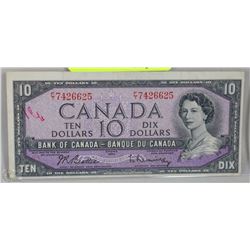 1954 CANADIAN $10.00 BANK NOTES