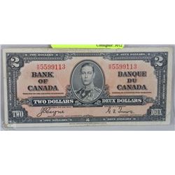 1937 KING GEORGE V1 $2.00 BANK NOTE