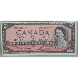 1954 CANADIAN $2.00 BANK NOTE