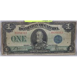 1923 DOMINION OF CANADA $1.00 BANK NOTE